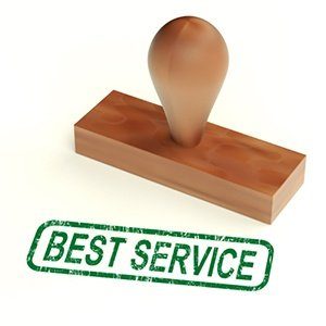 Best Service Rubber Stamp Shows Great Customer Assistance